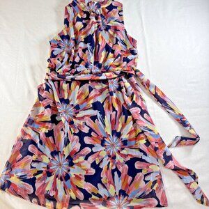 New York and Company Starburst Flower by Stacy Frati Dress Size M